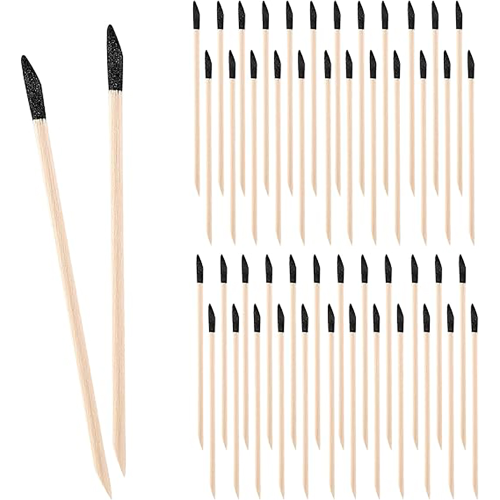 Wood Filler Stick - 30Pcs Cuticle Files Nail Wooden Sticks