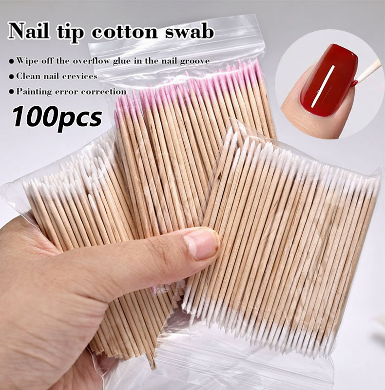 100Pcs Nails Wood Swab Clean S - Wood Filler Stick 评论和价格