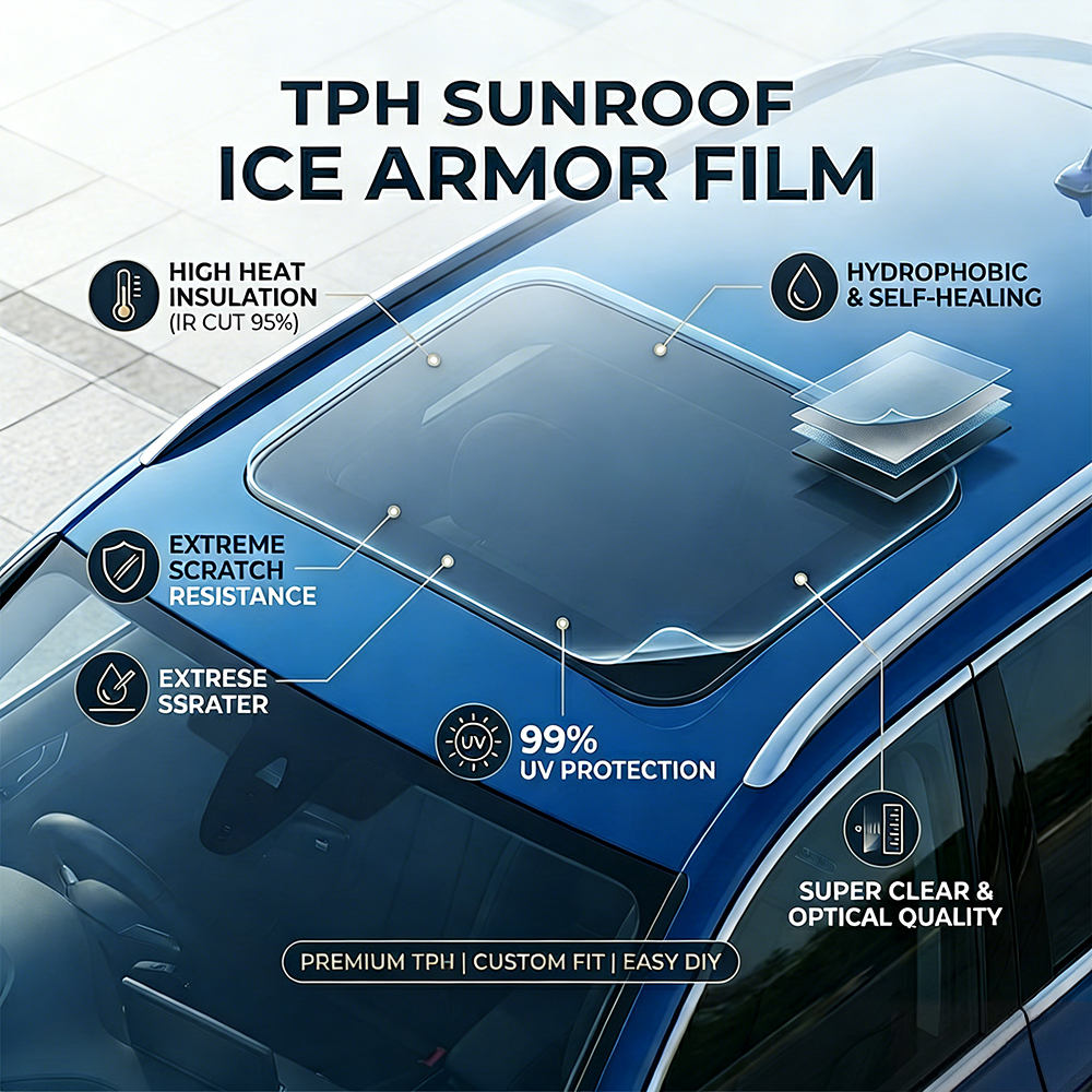 TPH Car Sunroof Ice Film Heat  - Window Insulation Film 评论和价格