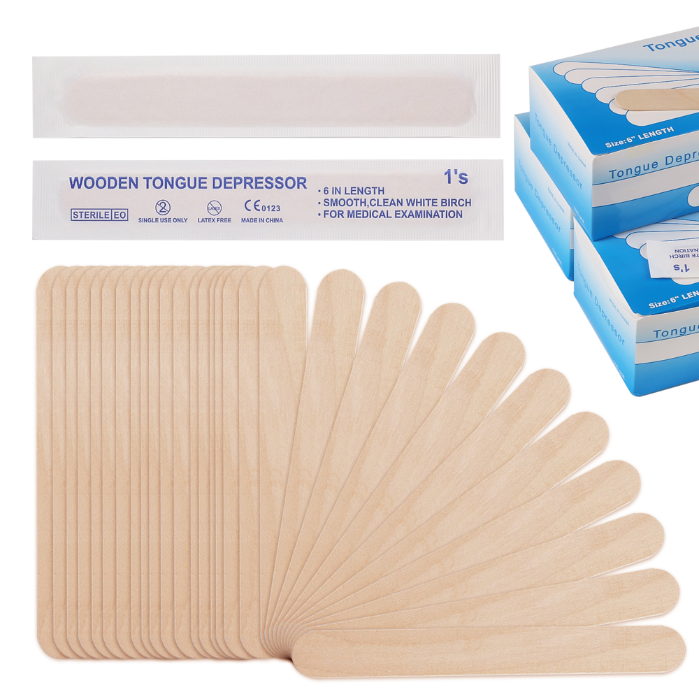 100/50/30/10PCS Tattoo Waxing  - Wood Filler Stick 评论和价格