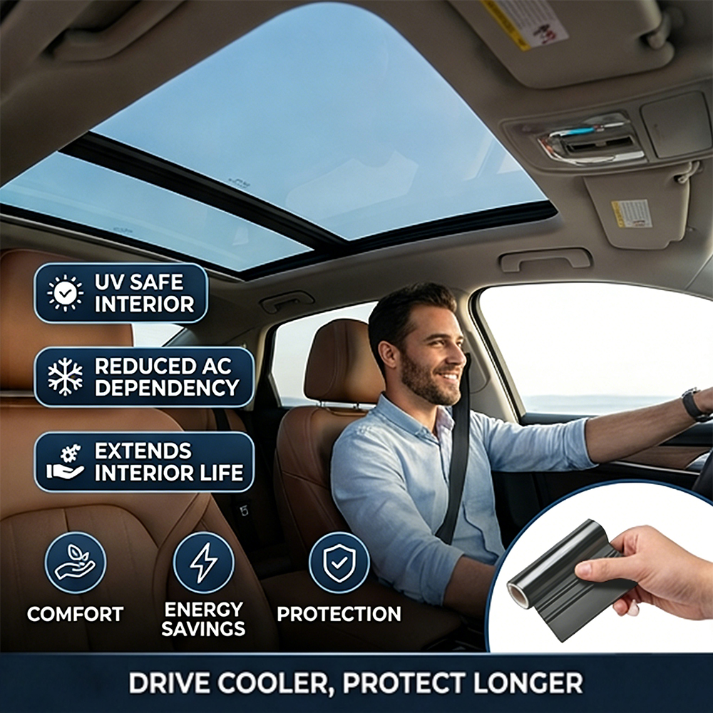 7.5mil TPH Car Sunroof Ice Arm - Window Insulation Film 评论和价格