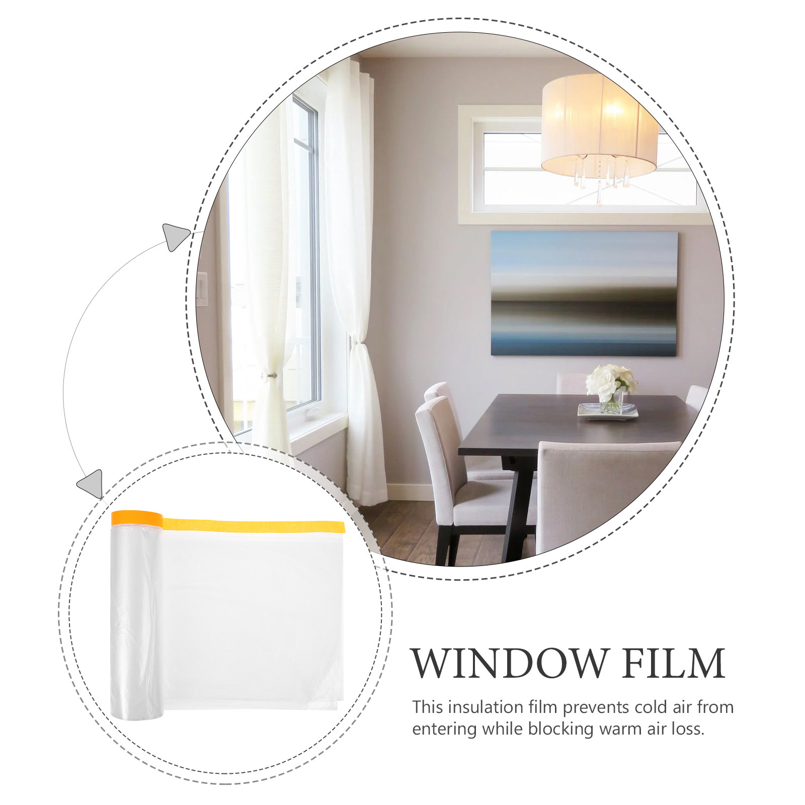 20M Window Dustproof Film Wint - Window Insulation Film 评论和价格