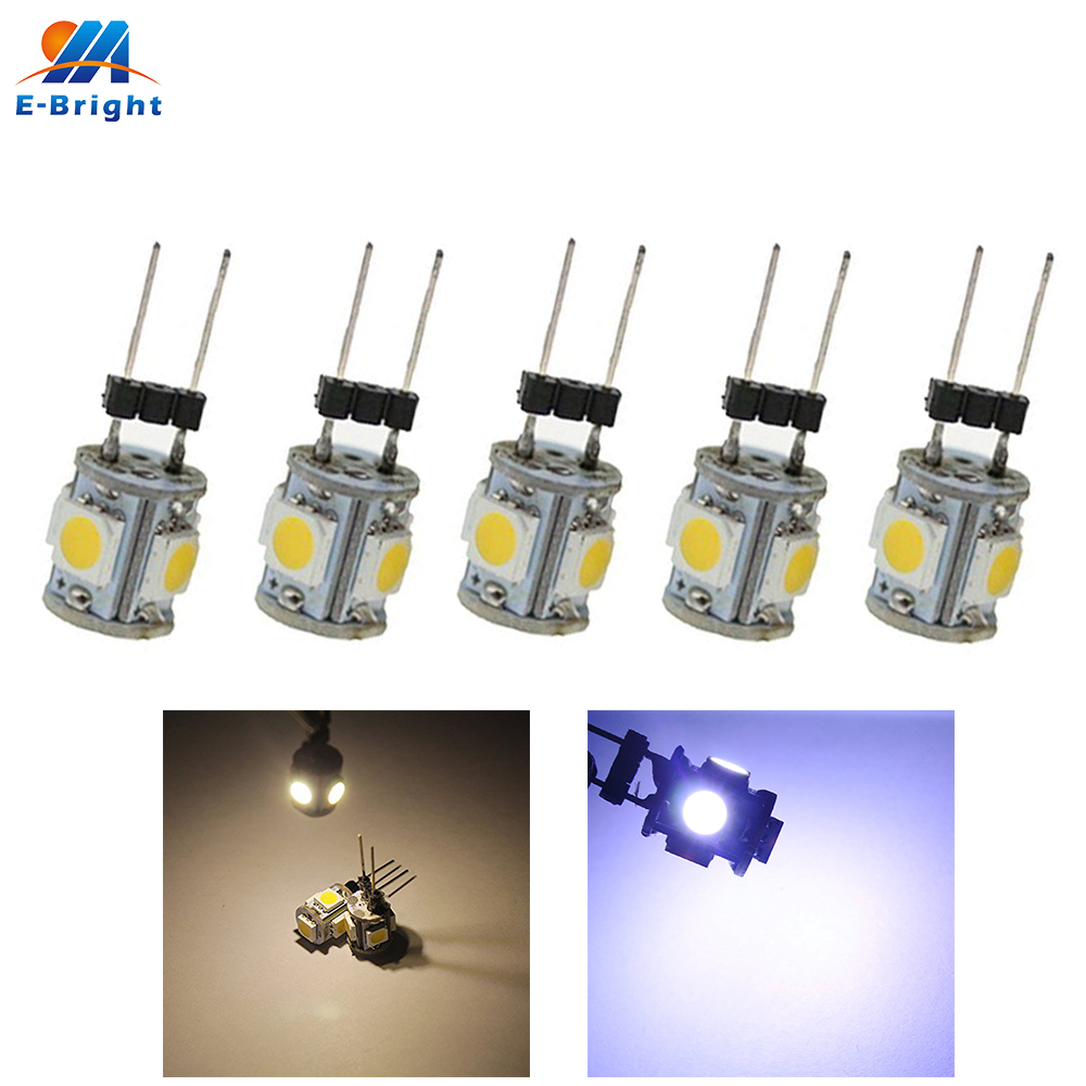 10pcs DC12V G4 5050 5 SMD LED  - Home Improvement Cars 评论和价格