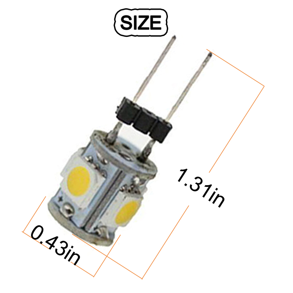 10pcs DC12V G4 5050 5 SMD LED  - Home Improvement Cars 评论和价格