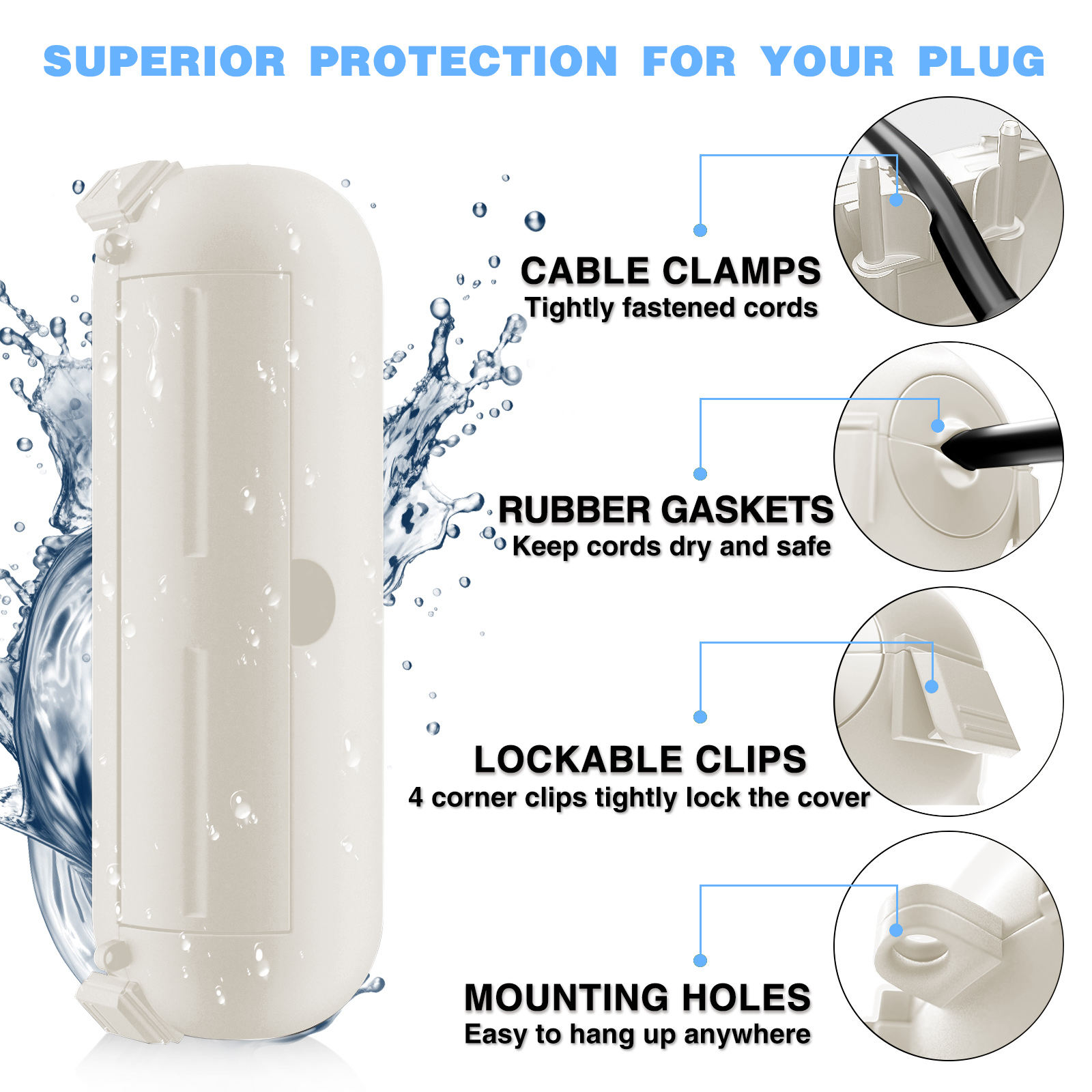 2 Pack Waterproof Outdoor Conn - Electrical Outlet Cover 评论和价格