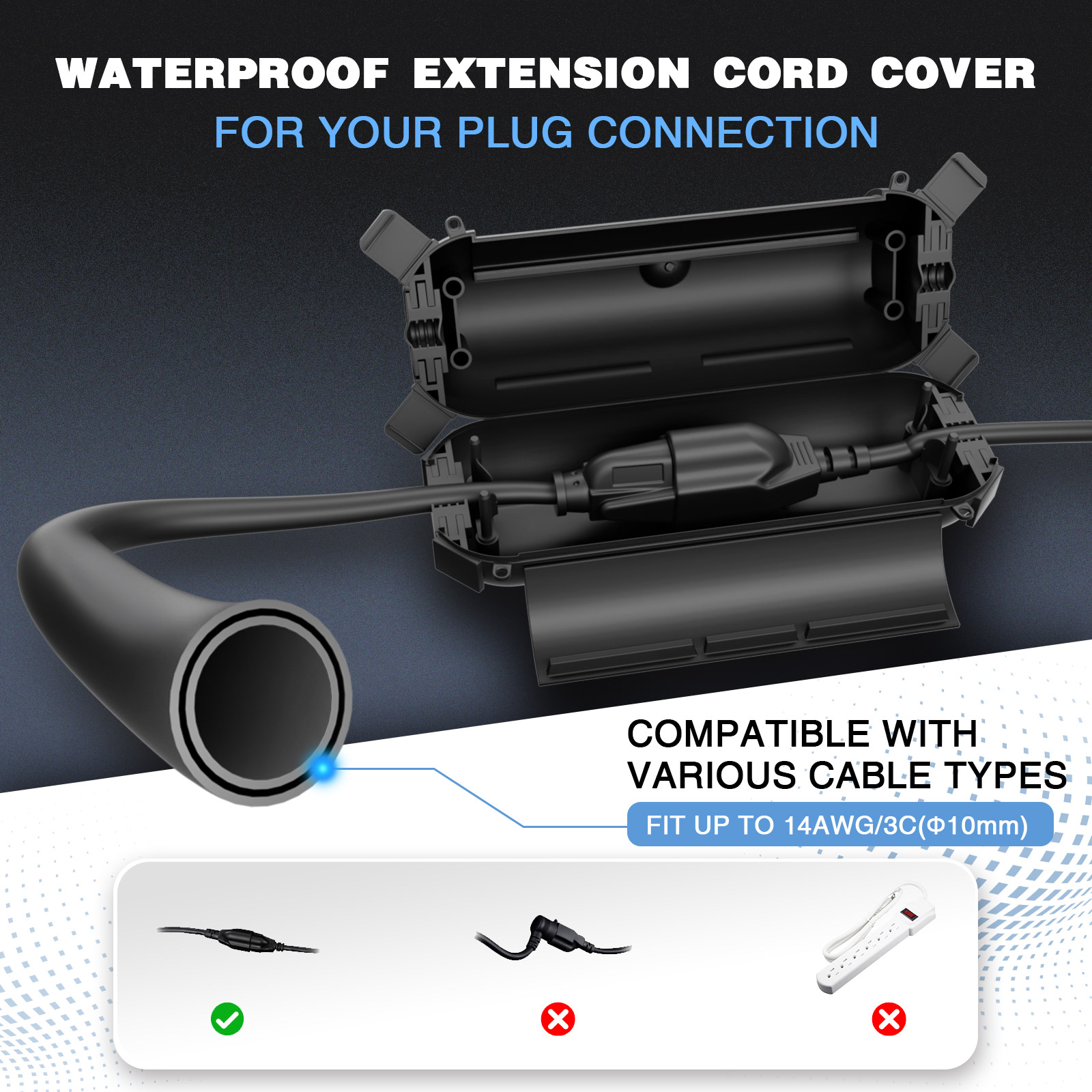 Weatherproof Outdoor Extension - Electrical Outlet Cover 评论和价格