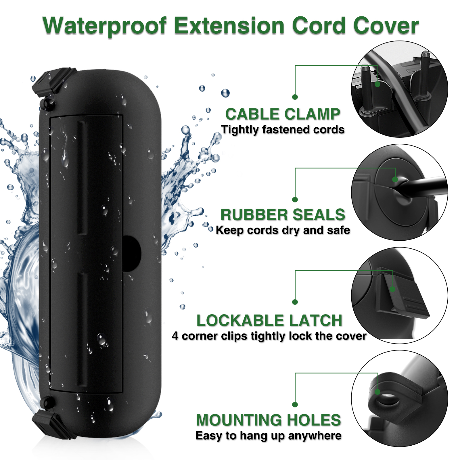 Weatherproof Outdoor Extension - Electrical Outlet Cover 评论和价格