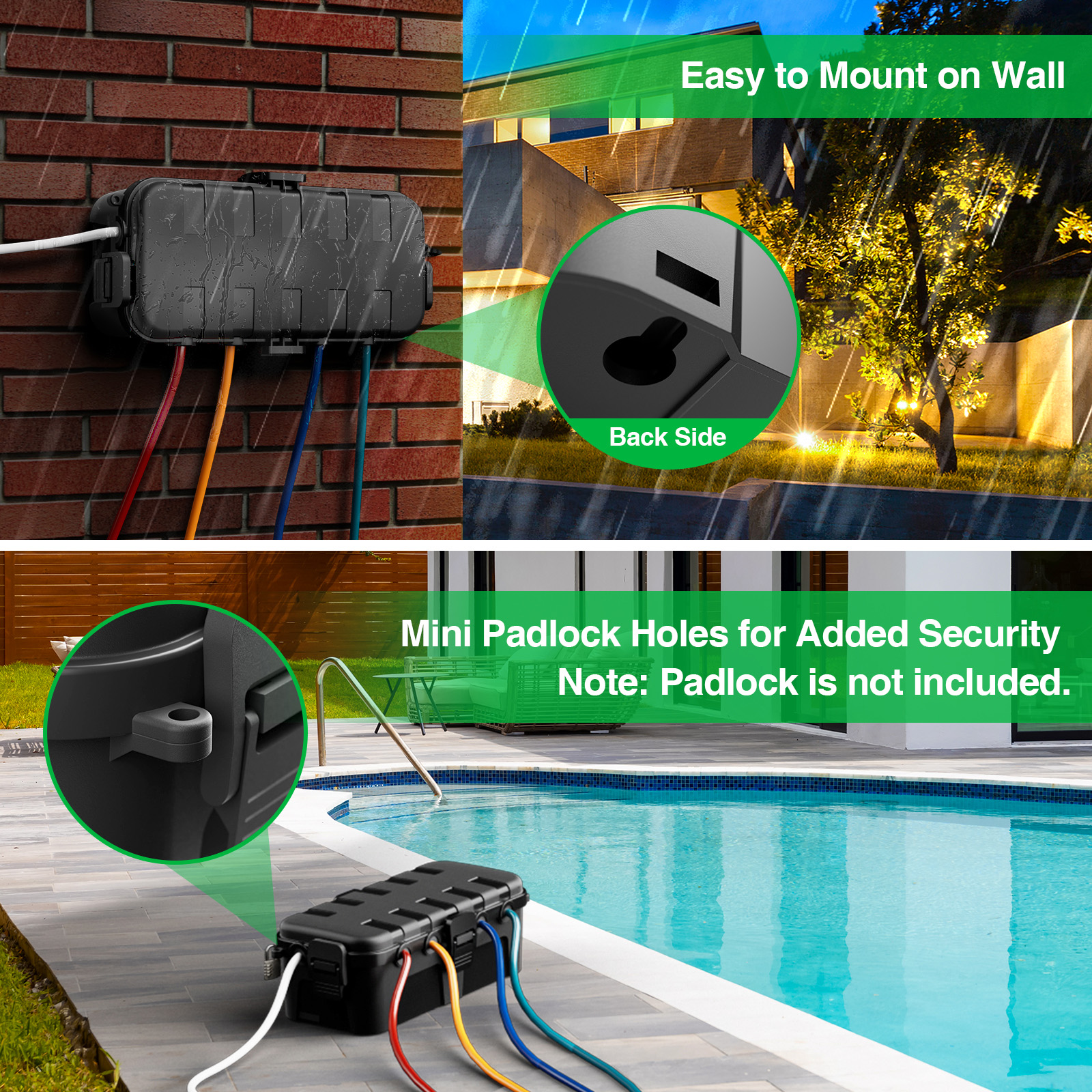 Medium Outdoor Electrical Box, - Electrical Outlet Cover 评论和价格