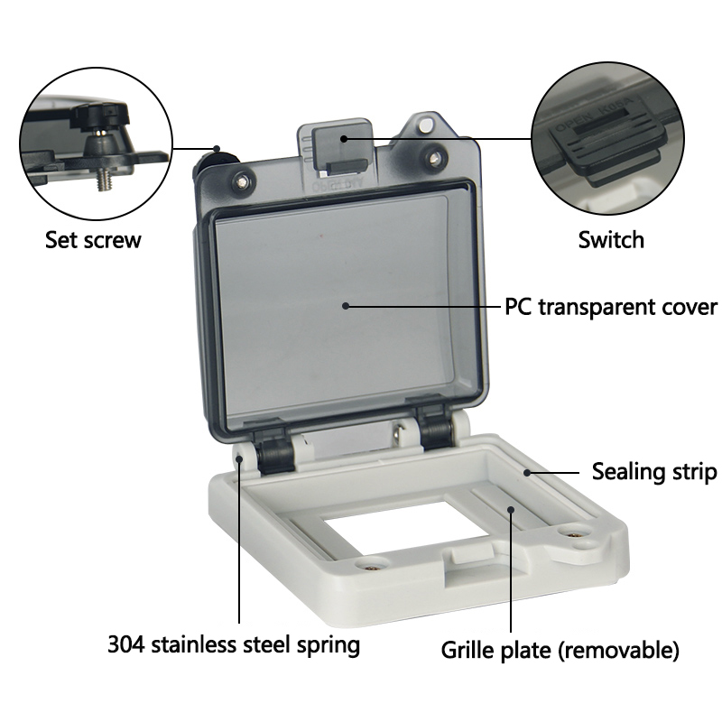 Waterproof transparent window  - Electrical Outlet Cover 评论和价格